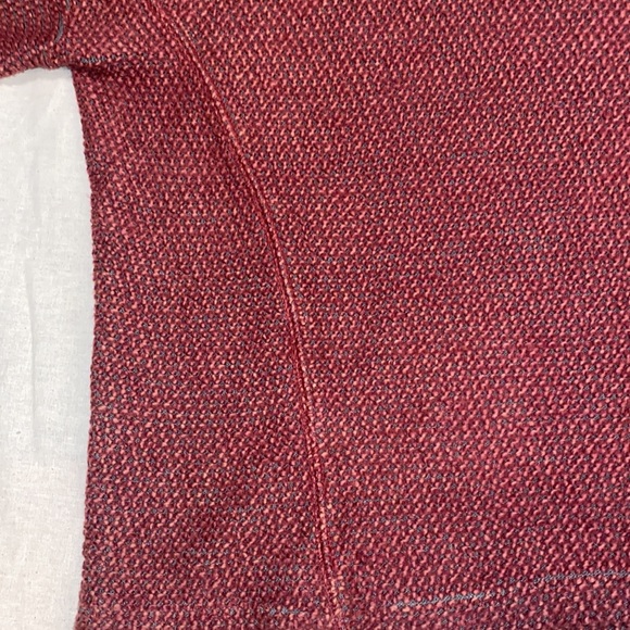 Vintage Havana Textured Raspberry and Charcoal Zip Neck Top - Picture 10 of 14